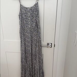 & Other Stories Floral Spaghetti-Strap Maxi Dress